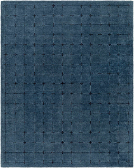 Sanvi Navy Wool Area Rug