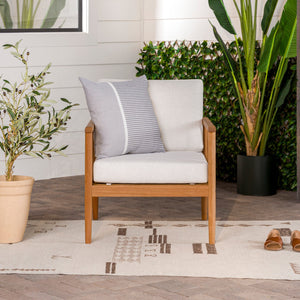 Sedona Modern Wood Spindle Patio Lounge Chair