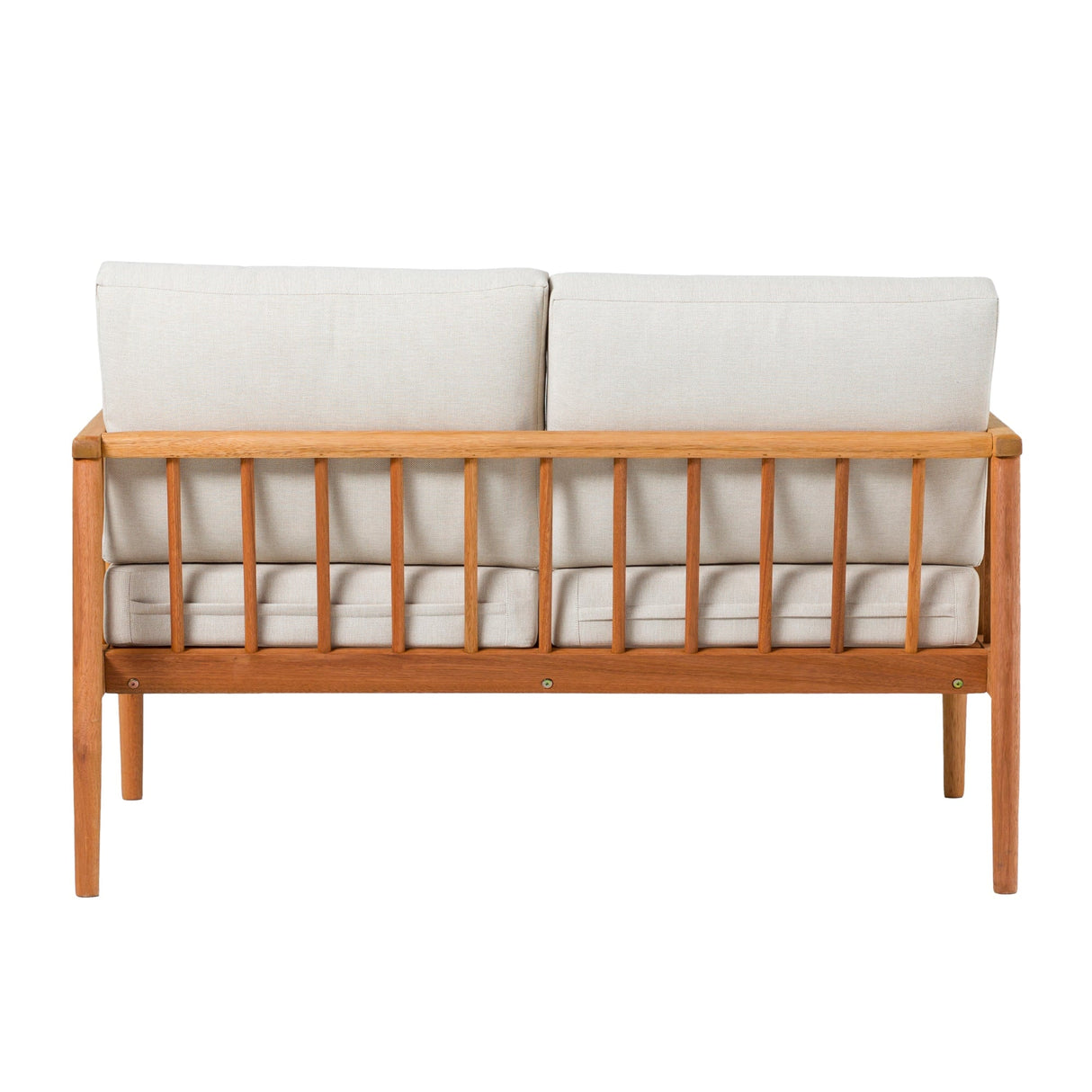 Sedona Modern Wood Spindle Patio Loveseat