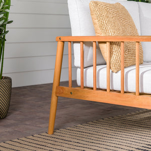 Sedona Modern Wood Spindle Patio Sofa