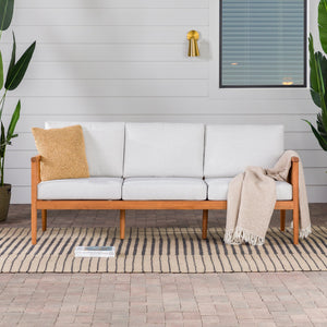 Sedona Modern Wood Spindle Patio Sofa