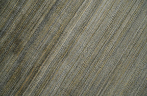 Shaded Beige Scandinavian 5x7 Blended Bamboo Silk Flatwoven Area Rug, Dinning, Kids Rug | HL45