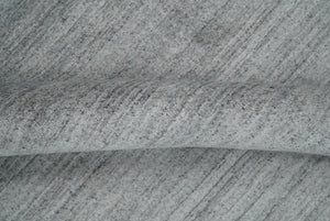 Shaded Silver Gray Scandinavian 5x7 Blended Bamboo Silk Flatwoven Area Rug, Dinning, Kids Rug | HL31