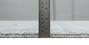 Shaded Silver Scandinavian 5x7 Blended Wool Flatwoven Area Rug, Dinning, Kids Rug | HL29