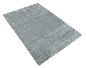 Shaded Silver Scandinavian 5x7 Blended Wool Flatwoven Area Rug, Dinning, Kids Rug | HL29
