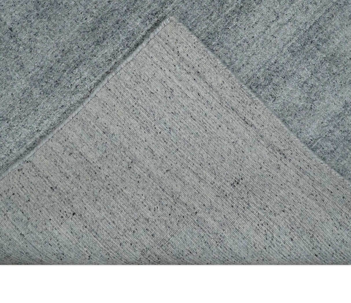 Shaded Silver Scandinavian 5x7 Blended Wool Flatwoven Area Rug, Dinning, Kids Rug | HL29