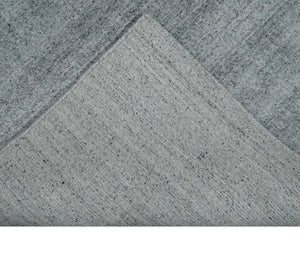 Shaded Silver Scandinavian 5x7 Blended Wool Flatwoven Area Rug, Dinning, Kids Rug | HL29
