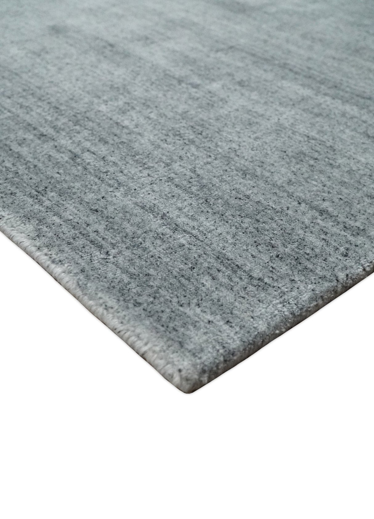 Shaded Silver Scandinavian 5x7 Blended Wool Flatwoven Area Rug, Dinning, Kids Rug | HL29