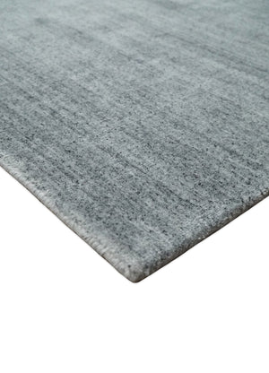 Shaded Silver Scandinavian 5x7 Blended Wool Flatwoven Area Rug, Dinning, Kids Rug | HL29