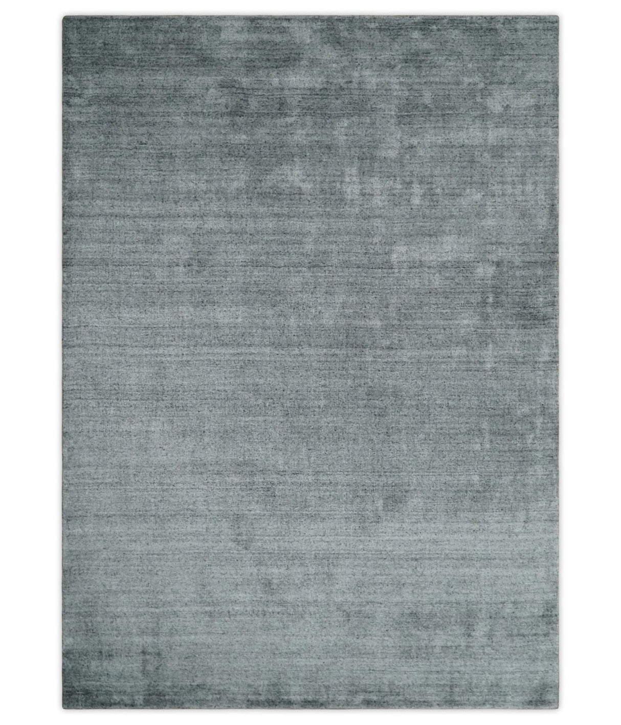 Shaded Silver Scandinavian 5x7 Blended Wool Flatwoven Area Rug, Dinning, Kids Rug | HL29