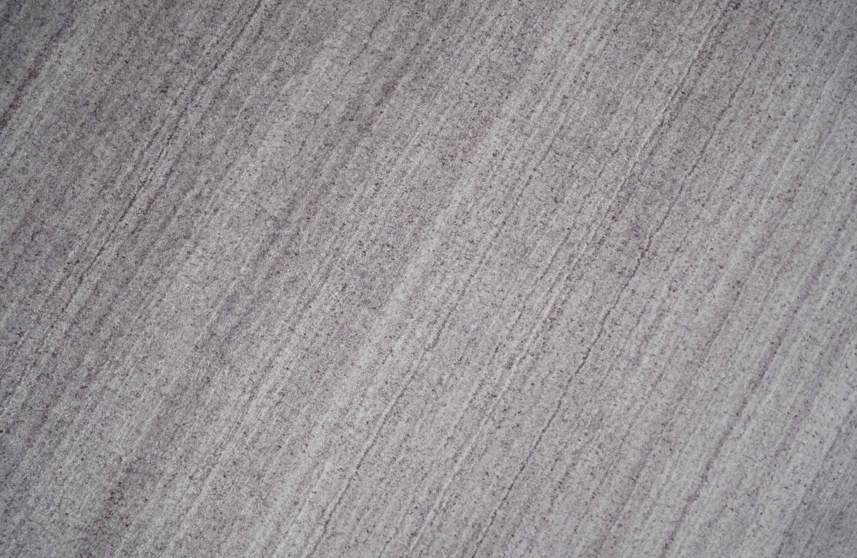 Shaded Solid Lavender purple Scandinavian 5x7 Blended bamboo Silk Flatwoven Area Rug | HL40