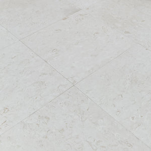 Shell Stone White Limestone Tiles 24"x24" Floor and Wall Tile - Belair Collection