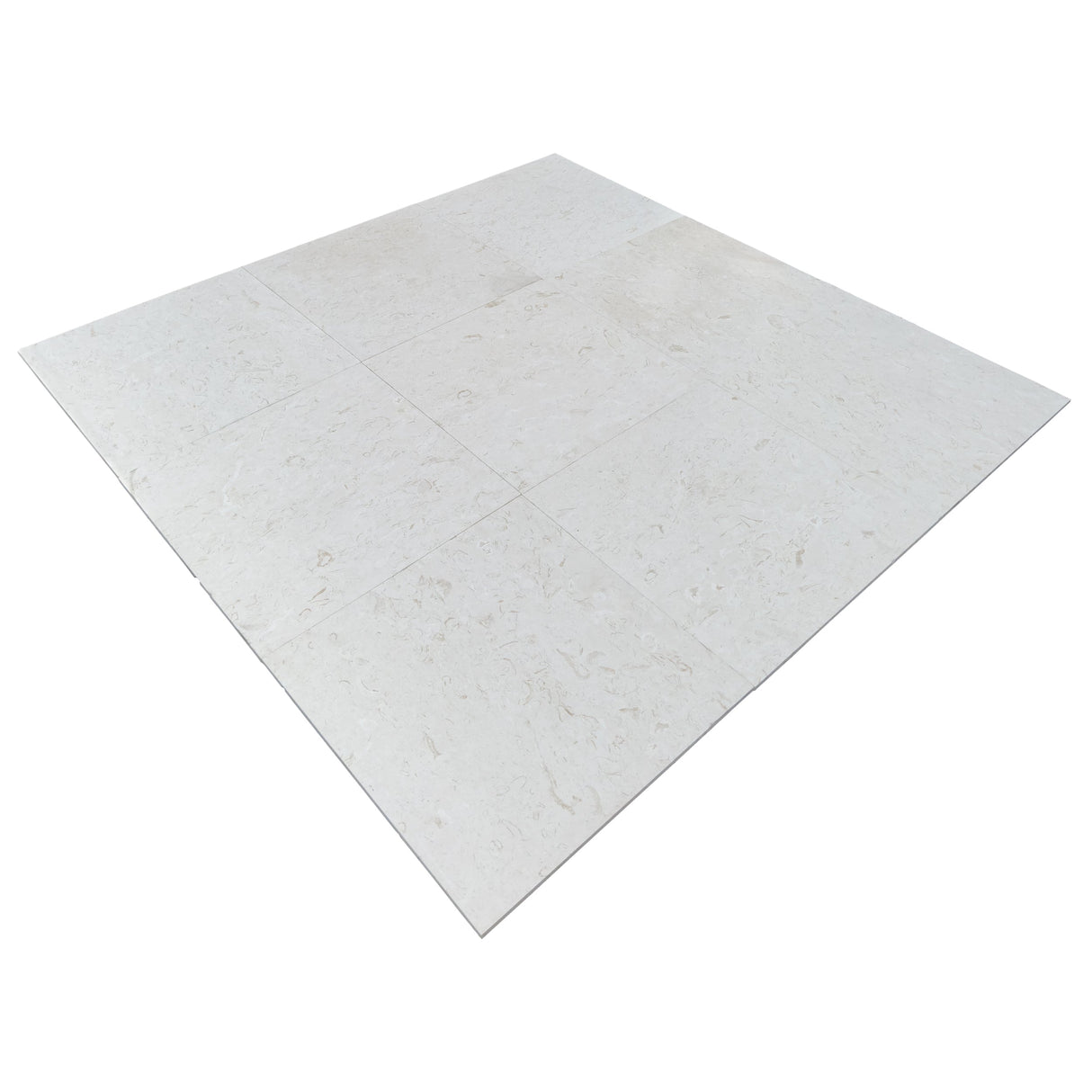 Shell Stone White Limestone Tiles 24"x24" Floor and Wall Tile - Belair Collection