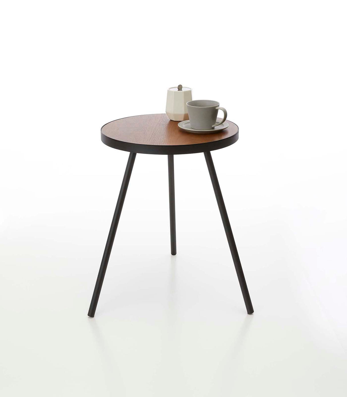 Side Table (20" H) - Steel + Wood