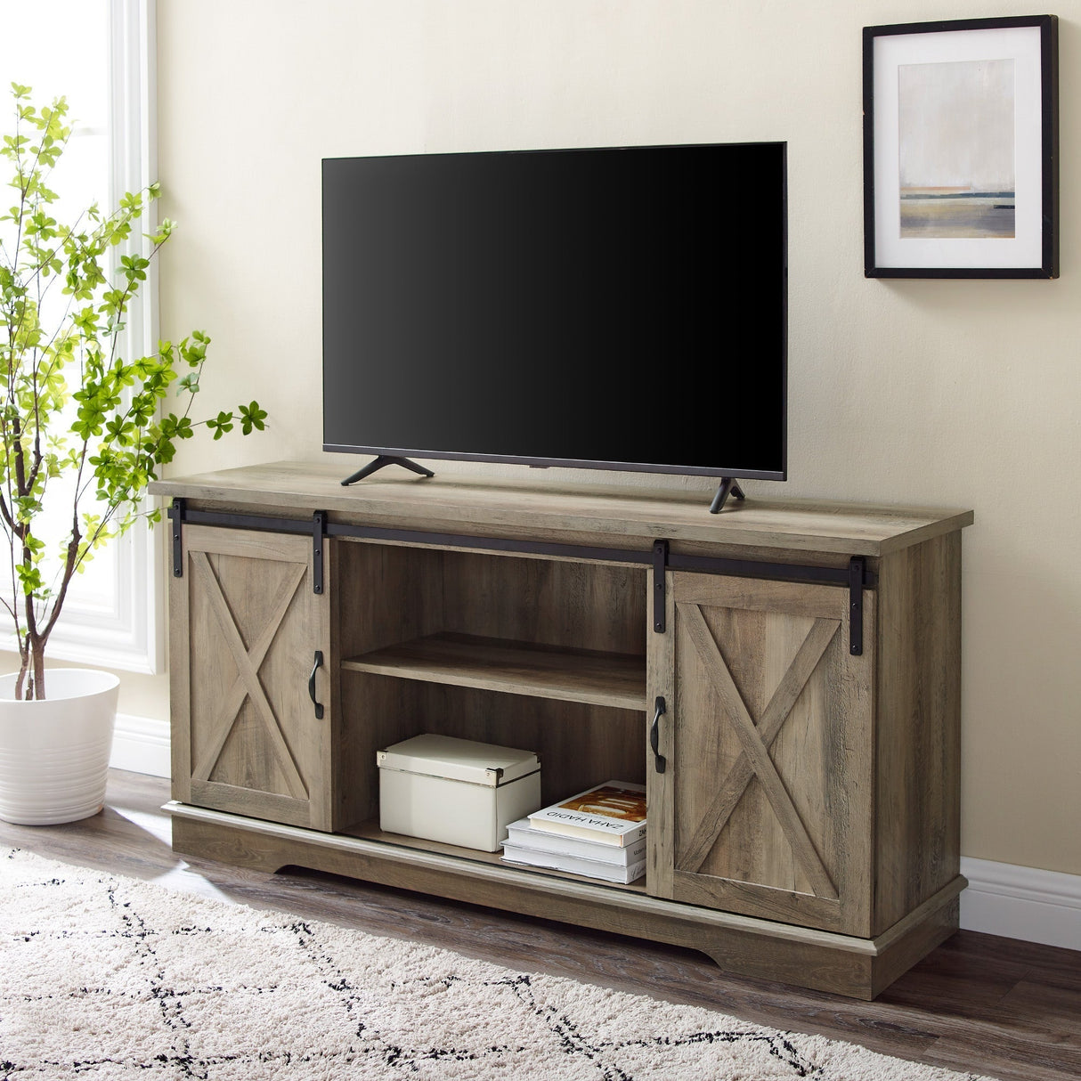 Sienna Sliding Barn Door TV Stand