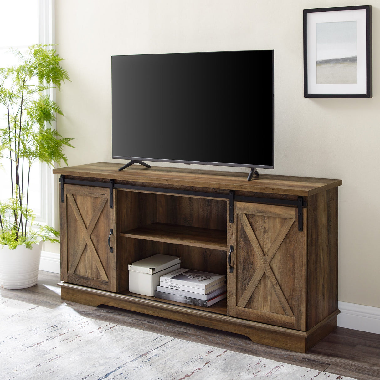 Sienna Sliding Barn Door TV Stand