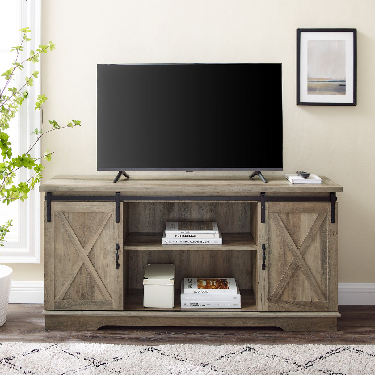 Sienna Sliding Barn Door TV Stand