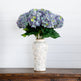 Signature Collection 30” Artificial Hydrangea Arrangement in Ceramic Floral Printed Vase