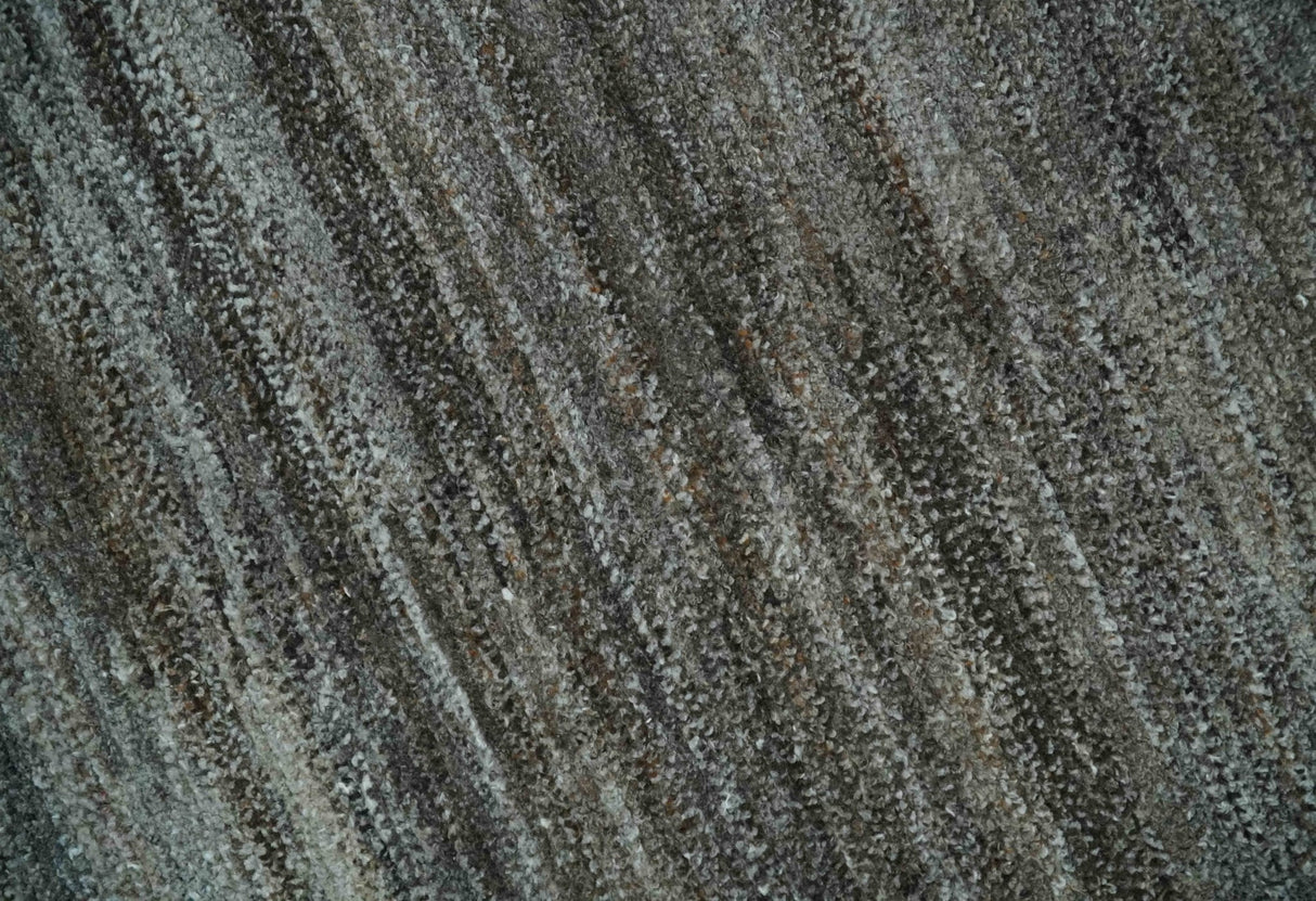 Silver and Charcoal Modern Abstract 5x8 Dari Pet yarn Area Rug