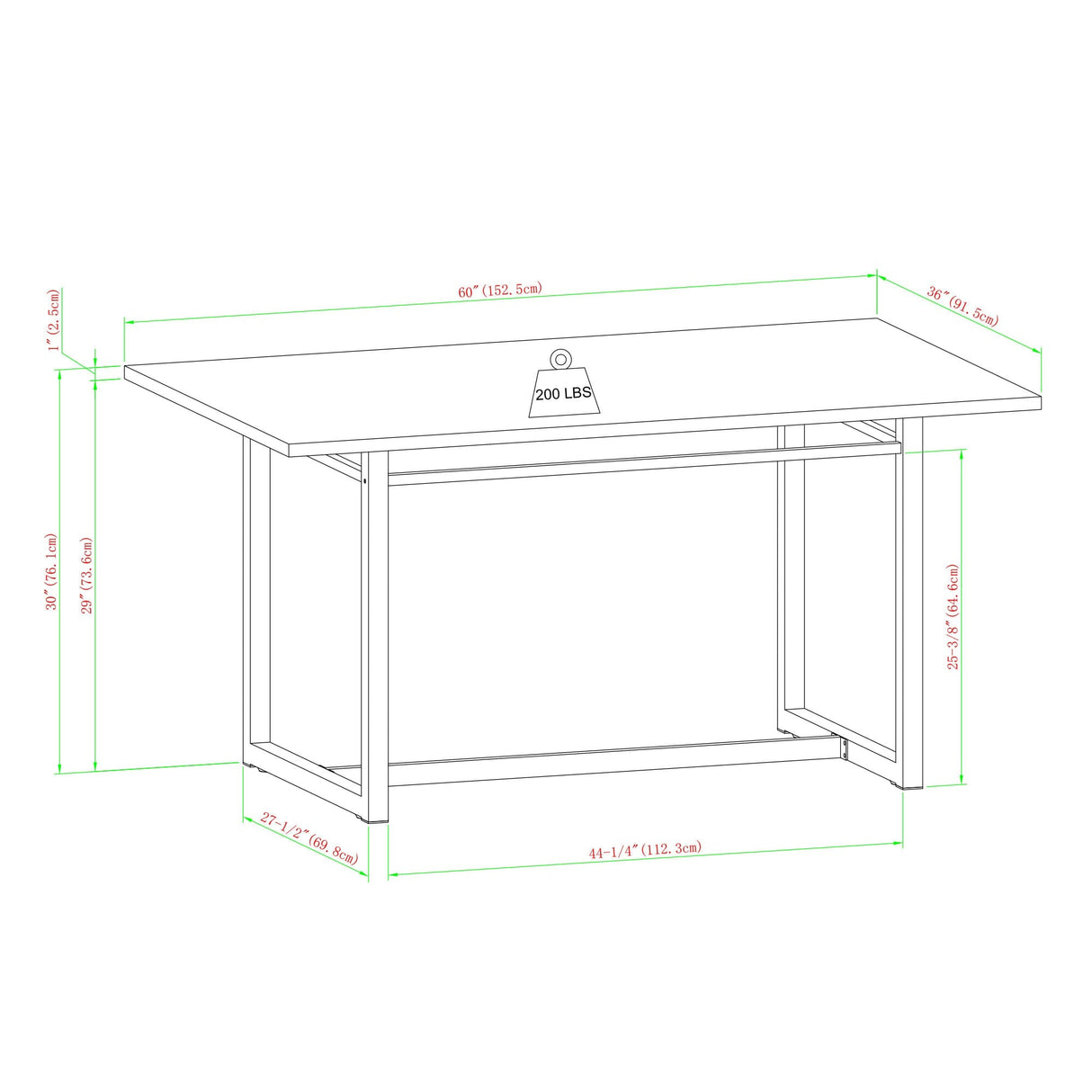 Sinclair Contemporary Dining Table