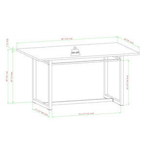 Sinclair Contemporary Dining Table