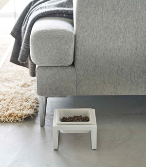 Single Pet Food Bowl - Steel + Ceramic