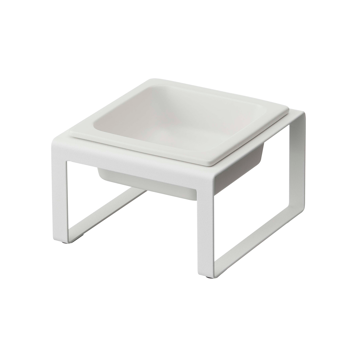 Single Pet Food Bowl - Steel + Ceramic