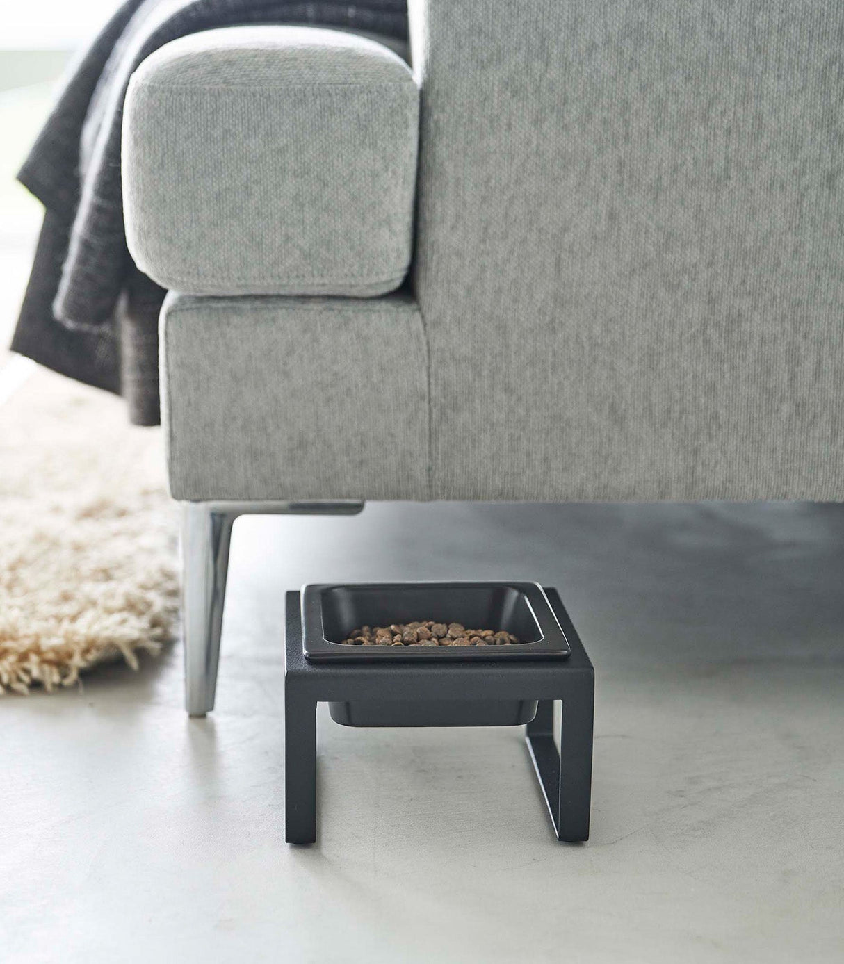 Single Pet Food Bowl - Steel + Ceramic