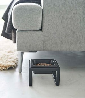 Single Pet Food Bowl - Steel + Ceramic