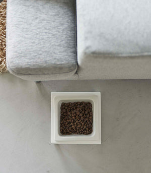 Single Pet Food Bowl - Steel + Ceramic