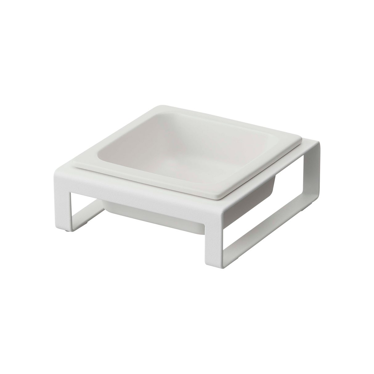 Single Pet Food Bowl - Steel + Ceramic