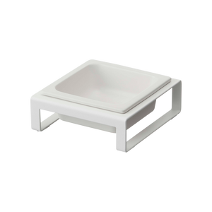 Single Pet Food Bowl - Steel + Ceramic