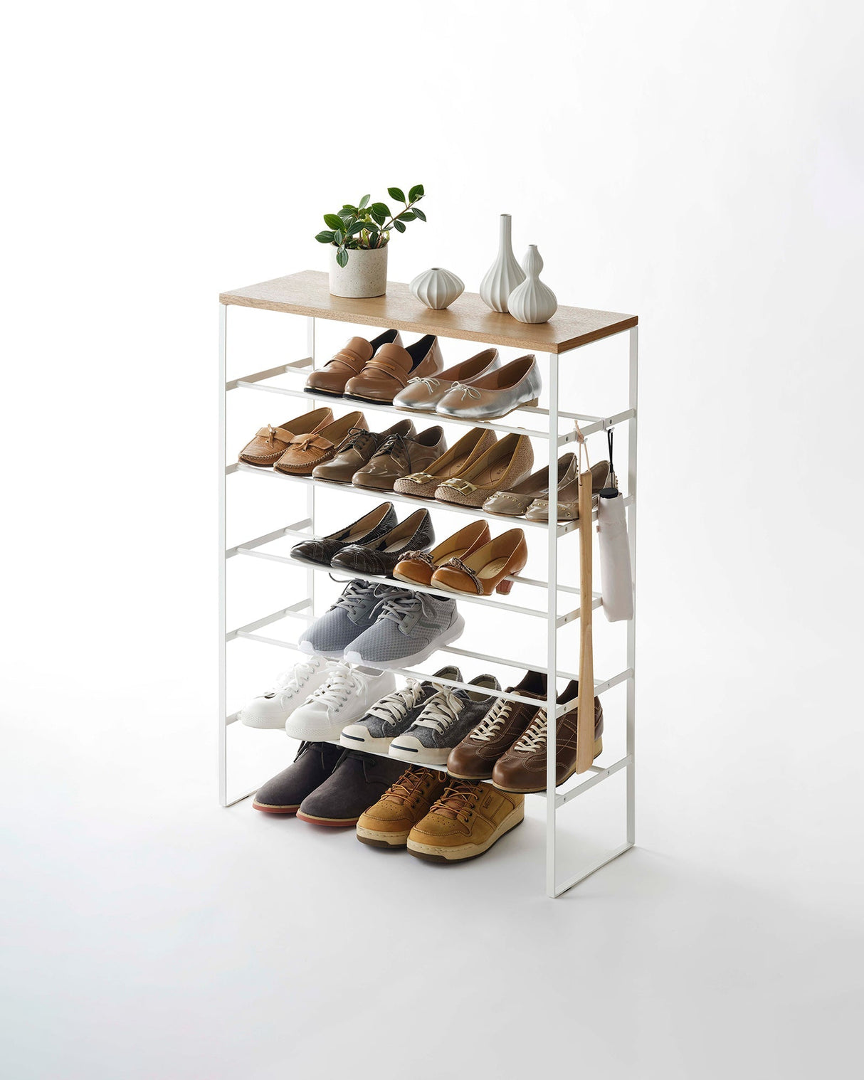 Six-Tier Shoe Rack (34" H) - Steel