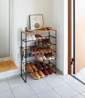 Six-Tier Shoe Rack (34" H) - Steel