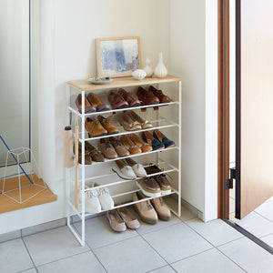 Six-Tier Shoe Rack (34" H) - Steel