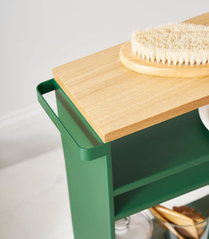 Slim Storage Cart (32" H) - Steel - Forest Green