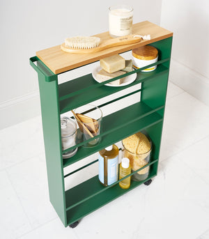 Slim Storage Cart (32" H) - Steel - Forest Green