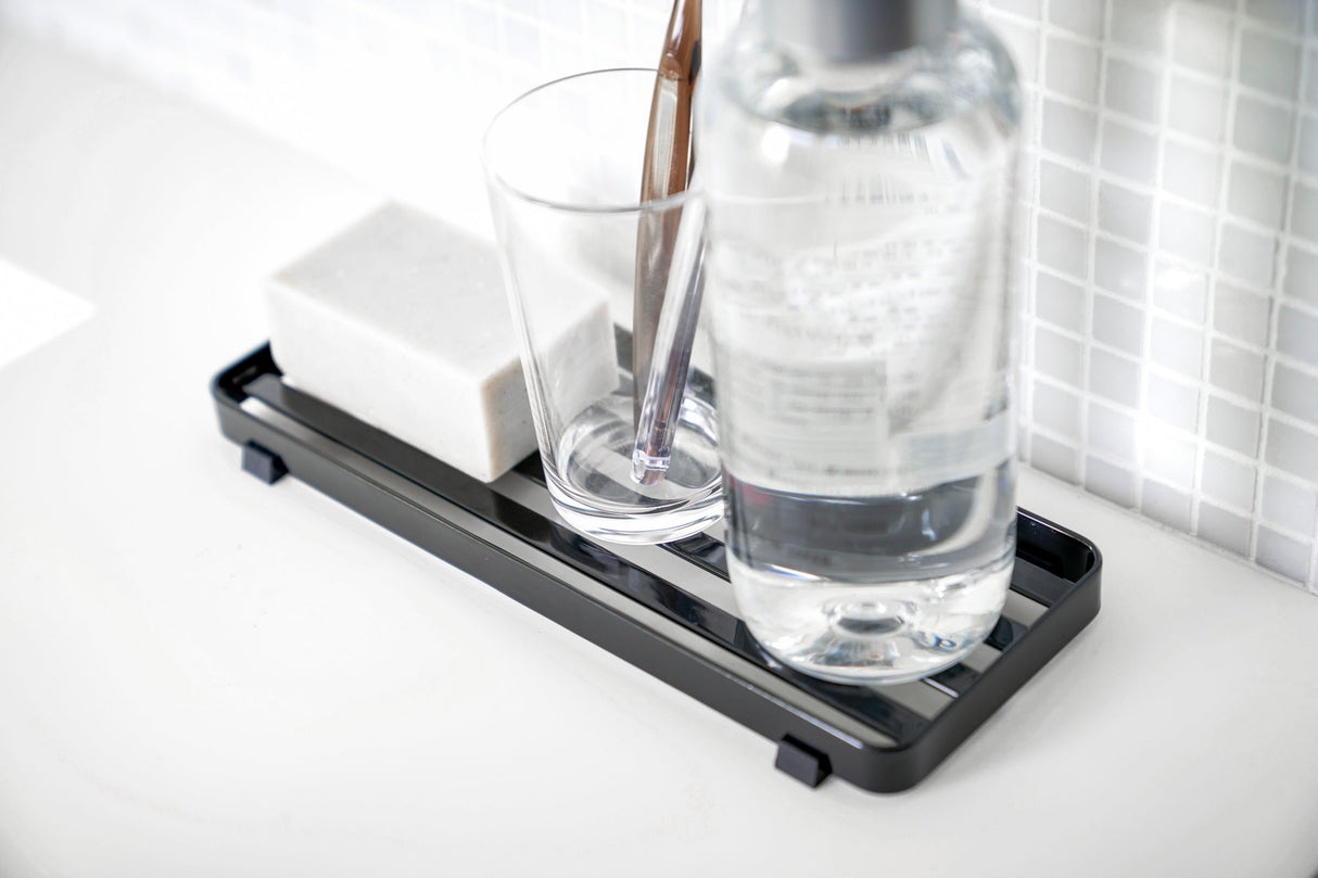 Slotted Bathroom Tray - Steel