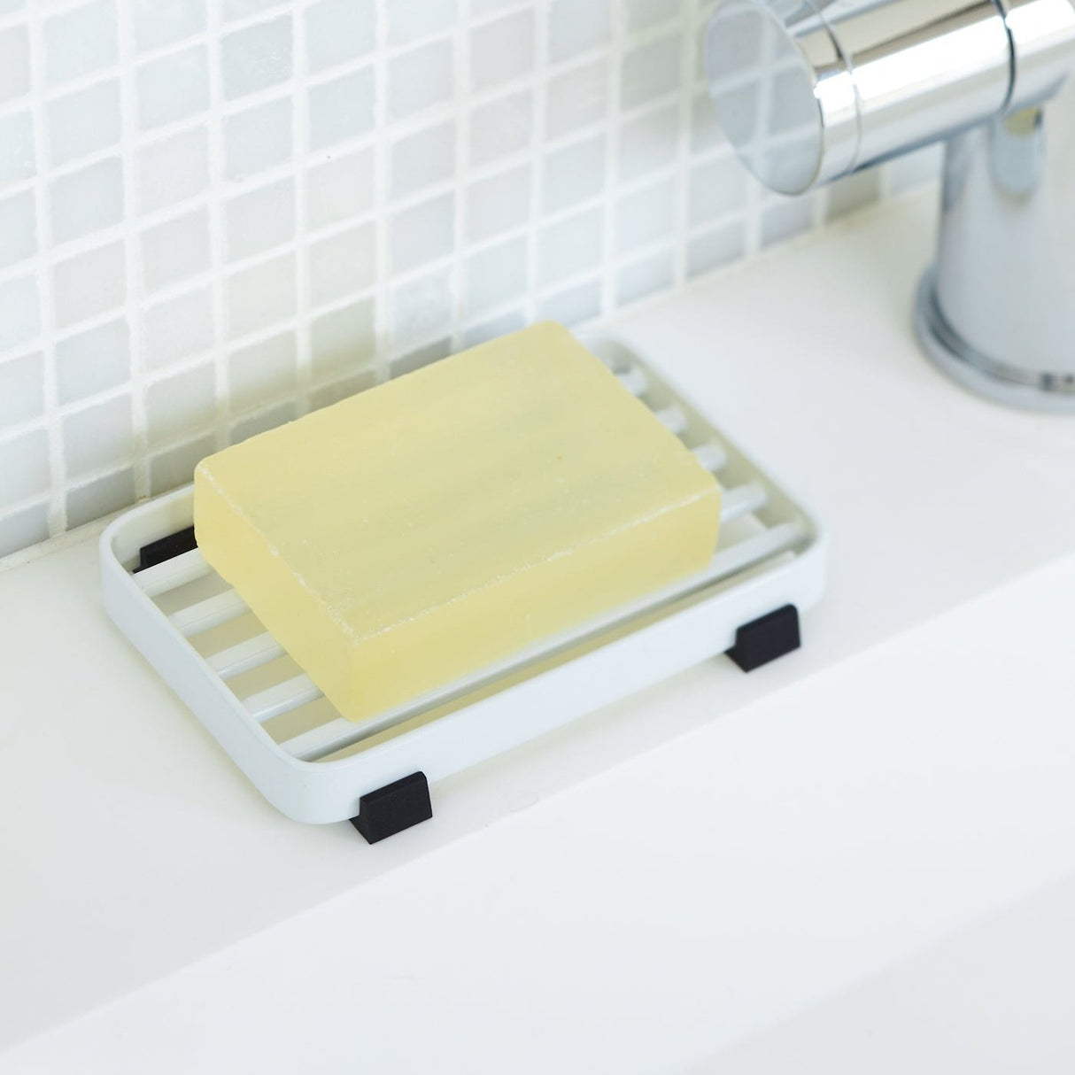 Slotted Soap Tray - Steel