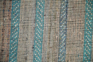 Small 1.5x2 Peach and Blue Wool Hand Knotted traditional Persian Vintage Antique Southwestern Gabbeh Rug| TRDCP347152