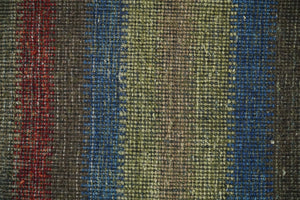 Small 1.5x2 Red, Blue and Green Wool Hand Knotted traditional Persian Vintage Antique Southwestern Gabbeh Rug| TRDCP307152