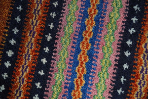 Small 1.5x2 Rust and Blue Wool Hand Knotted traditional Persian Vintage Antique Scandinavian Gabbeh Rug| TRDCP315152