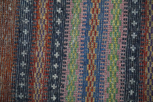 Small 1.5x2 Rust and Blue Wool Hand Knotted traditional Persian Vintage Antique Scandinavian Gabbeh Rug| TRDCP315152