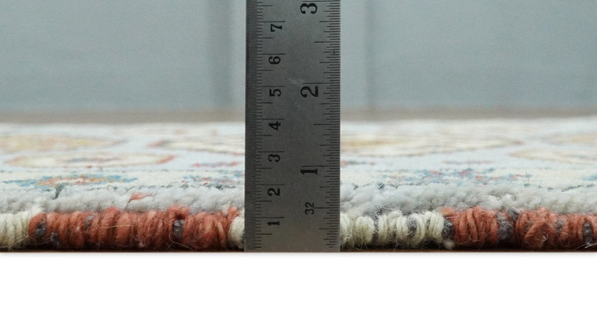 Small 2x3 Gray and Camel Wool Hand Knotted traditional Persian Vintage Antique Southwestern Kazak | TRDCP28123