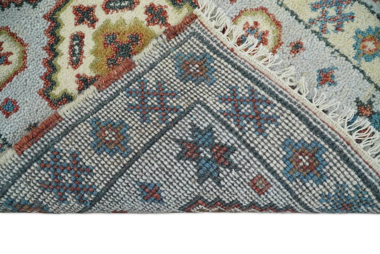 Small 2x3 Gray and Camel Wool Hand Knotted traditional Persian Vintage Antique Southwestern Kazak | TRDCP28123