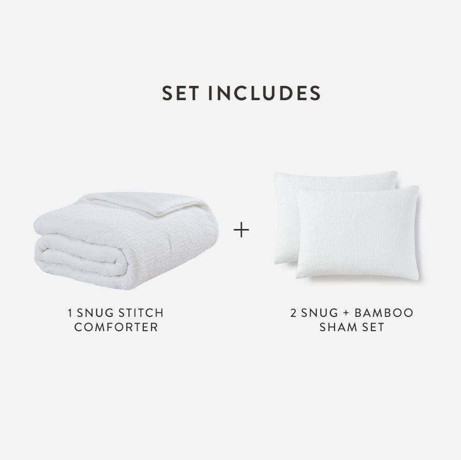 Snug Stitch Comforter Bundle
