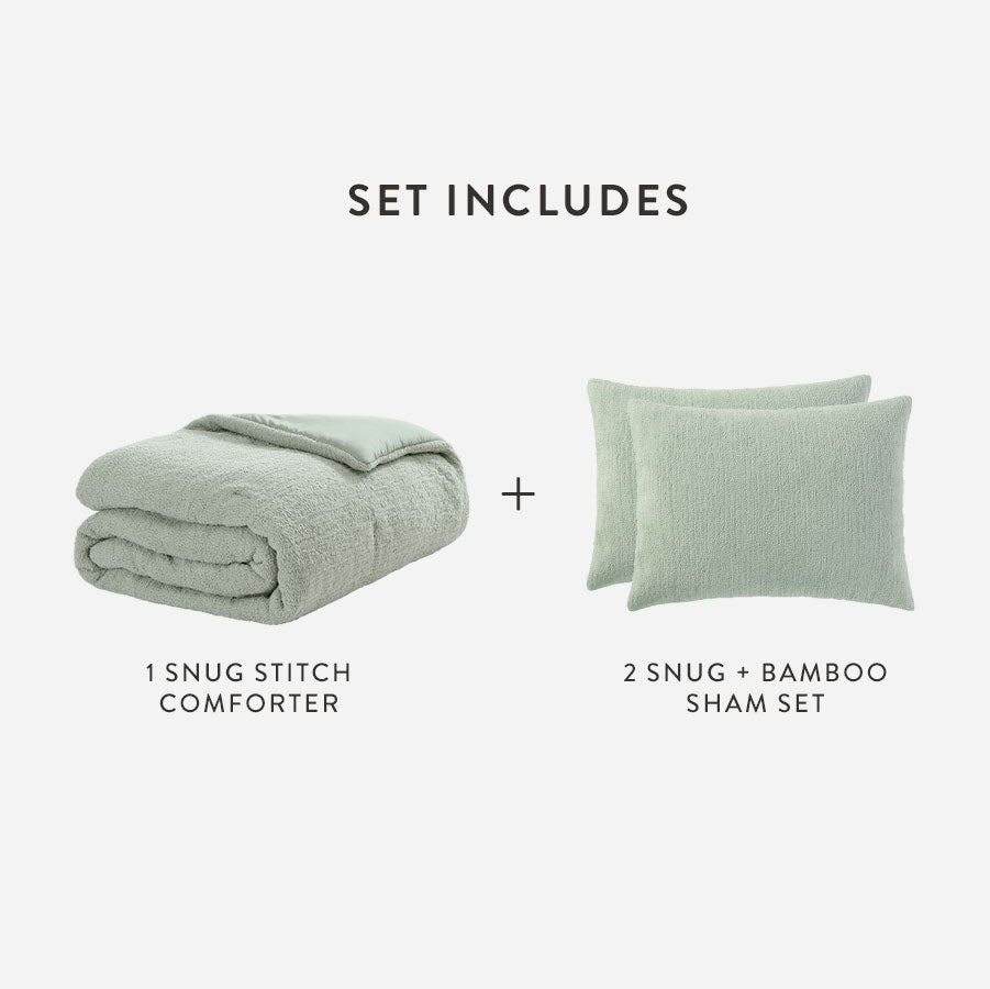 Snug Stitch Comforter Bundle