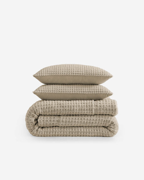Snug Waffle Comforter Bundle