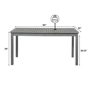 Solano Outdoor Patio Dining Table