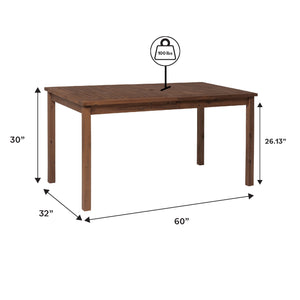 Solano Outdoor Patio Dining Table